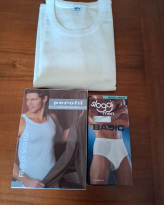 Intimo uomo misura 5 Perofil Sloggi FDB  bianco