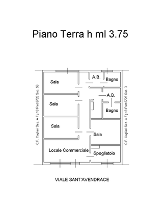 Locale + p.auto - Viale Sant'Avendrace 131/133