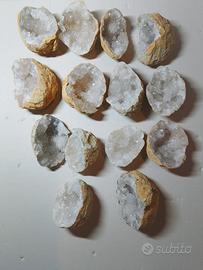 Lotto geodi di quarzo 