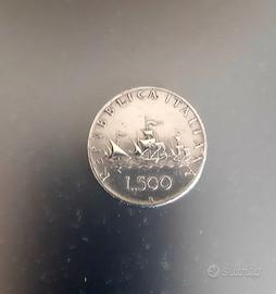 Moneta argento 500 lire Caravelle