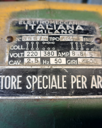 Motore speciale per argano
