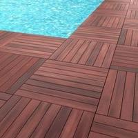 Parquet esterno decking mukulungo teak garapa ipe