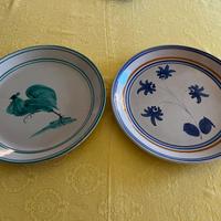 Due piatti grandi in ceramica di Caltagirone