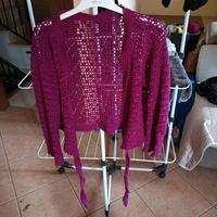Maglia aperta avanti in cotone lavorazione ad unci
