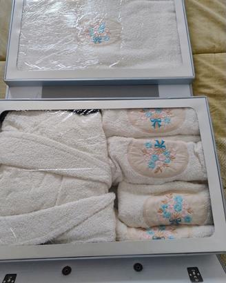 Set bagno 8 pezzi 10% cotone