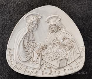 Sacra famiglia ceramica Faenza
