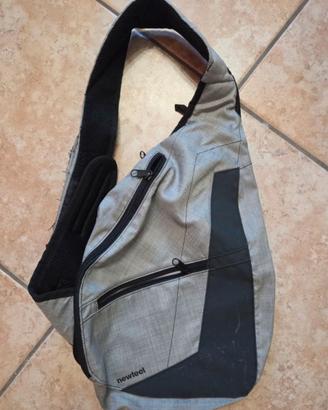 Borsa monospalla Newfeel Decathlon grigia