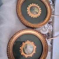   2 miniature in cornice dorata 