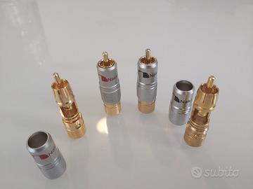 Connettore spina RCA Nakamichi placcato oro
