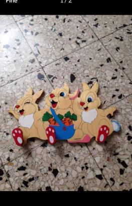 Attaccapanni coniglietti