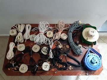 Materiale telefonico: prolunghe, prese, spine