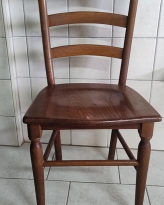 6 sedie in legno massello 