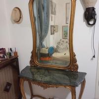 consolle con specchio antico 