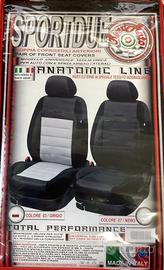Copertina auto anteriore sport due colore grigio
