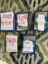 Carte pokemon e calciatori
