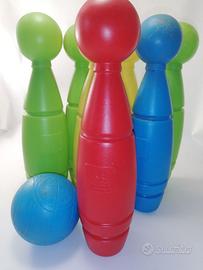 gioco bowling bambini 8 birilli  con 1 boccia