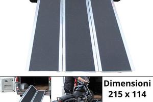 Rampa di carico larga pieghevole in alluminio moto