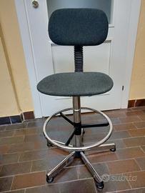 Sedia girevole ufficio disegnatore in stoffa