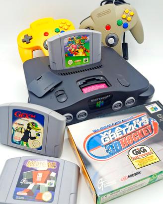 Nintendo 64  2 Controller + 4 Giochi  completo