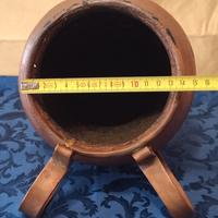 Pignata Brocca Vintage per Fagioli in Rame con due