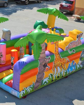 Labirinto Gonfiabile con Ostacoli per Parchi Gioco