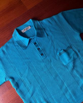 Polo J. Hunter Light Blue Texture Uomo