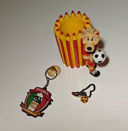 Tre rari oggetti vintage, AS ROMA calcio scudetto