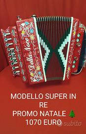 Organetto Della Noce a 2 bassi SUPER in re nuovo