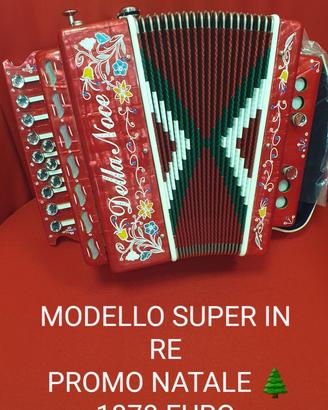 Organetto Della Noce a 2 bassi SUPER in re nuovo