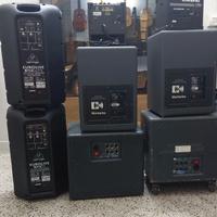 casse amplificate  subwoofer cassa amplificata sub