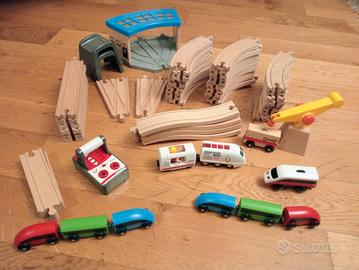 Pista treno con accessori