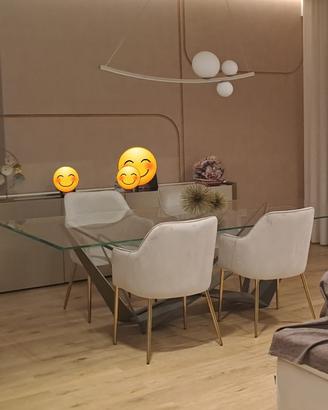 Tavolo da soggiorno di design Skorpio di Cattelan