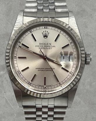 Rolex Datejust 36MM Ref. 16234 Argente Dial