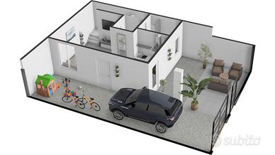 Villetta con vista panoramica