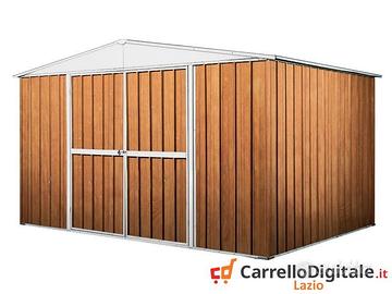 Box in Acciaio da giardino 360x345cm fin legno