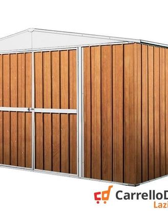 Box in Acciaio da giardino 360x345cm fin legno