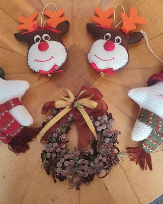 set 5 oggetti per albero di Natale 