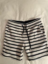 Pantaloni corti Sun 68 bianchi e blu 8 anni 128 cm