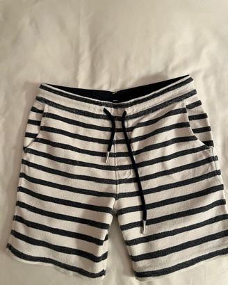 Pantaloni corti Sun 68 bianchi e blu 8 anni 128 cm