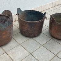 vaso  rame o pentola da polenta 