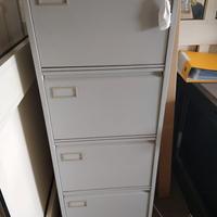 CASSETTIERA a cartelle sospese 4 cassetti e chiavi