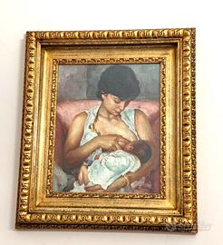 Elegante dipinto ad olio