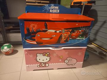 cassapanca bambini cars - hello kitty
