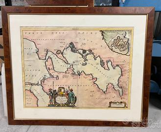 Stampa antica cartina’il golfo della prevesa’