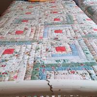 letto singolo stile shabby chic con materasso