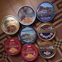 6 scatole vuote biscotti più due doppie