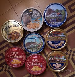 6 scatole vuote biscotti più due doppie