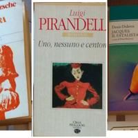 lotto 4 libri:Nietzsche,Moravia,Diderot,Pirandello