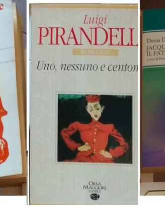 lotto 4 libri:Nietzsche,Moravia,Diderot,Pirandello