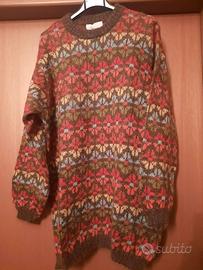 Maglione Benetton Fantasia Lana Mohair